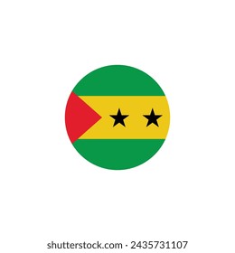 sao tome and principe flag icon vector template illustration logo design