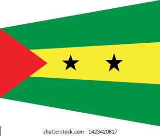 Sao Tome and Principe  flag. Simple vector Sao Tome and Principe  flag