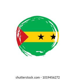 Sao Tome and Principe flag, vector illustration