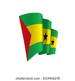 Sao Tome and Principe flag, vector illustration