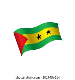 Sao Tome and Principe flag, vector illustration