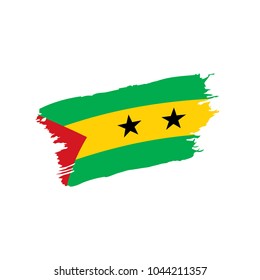 Sao Tome and Principe flag, vector illustration