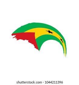 Sao Tome and Principe flag, vector illustration