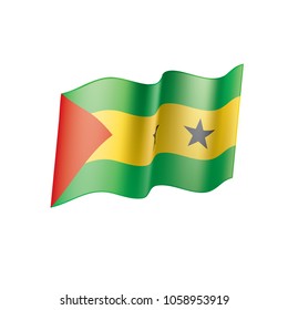 Sao Tome and Principe flag, vector illustration