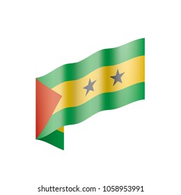 Sao Tome and Principe flag, vector illustration