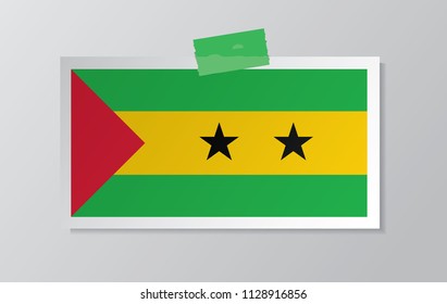 sao tome and principe flag vector