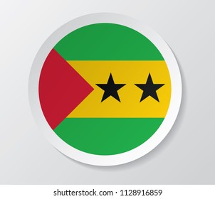 sao tome and principe flag vector