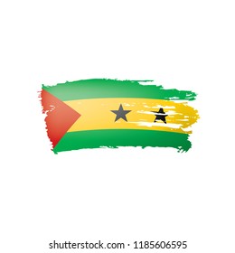 Sao Tome and Principe flag, vector illustration
