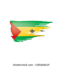 Sao Tome and Principe flag, vector illustration