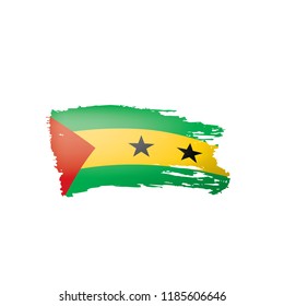 Sao Tome and Principe flag, vector illustration