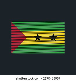 Sao Tome and Principe Flag Vector. National Flag