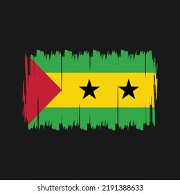 Sao Tome and Principe Flag Vector. National Flag