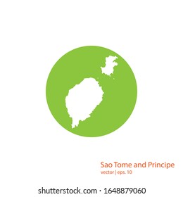 Sao Tome and Principe Maps Logo Design Vector Template