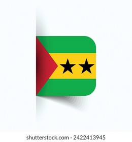 Sao Tome and Principe national flag, Sao Tome and Principe National Day, EPS10. Sao Tome and Principe flag vector icon