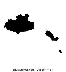 Sao Vicente municipality map, administrative division of Cape Verde. Vector illustration.