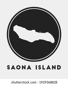 Saona Island Icon Round Logo Map Stock Vector (Royalty Free) 1929368828 ...