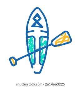 sap board equipment doodle icon sketch vector. sap board equipment sign. isolated symbol illustration