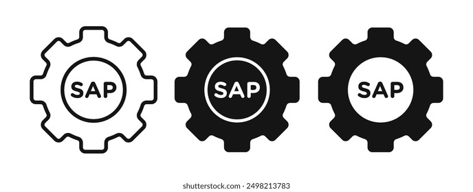 colección de Vector Iconicon de SAP en estilo delineado y sólido