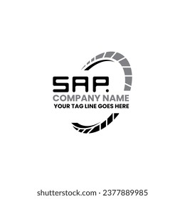 Diseño vectorial de logotipo de letras SAP, logotipo simple y moderno de SAP. Diseño de alfabeto lujoso de SAP  
