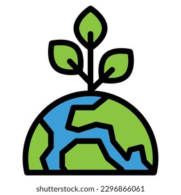 sapling Icon Best Quality Outline Symbol Icon Vector Illustration