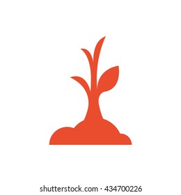 sapling icon orange color