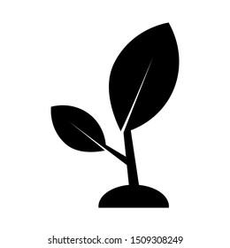 sapling seed icon; seeding symbols, new idea concept isolated on white background. vector illustration