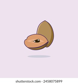 Sapodilla Fruit Cartoon Vector Icon Illustration