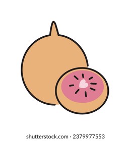 sapodilla Fruit Vector Art, Icons, and Graphics, fresh fruits
