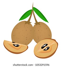 The sapodilla plum is Thai fruit.