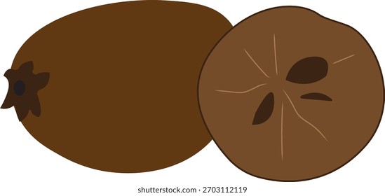 Sapodilla, Vektorgrafik, einfaches Design