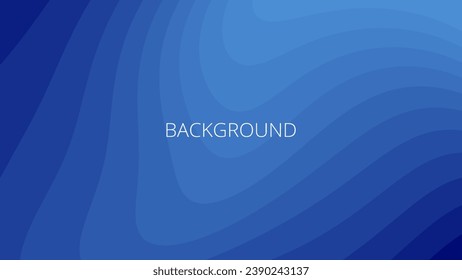 Sapphire blue abstract background with sharp wavy lines and gradient transition, dynamic fluid shape	
