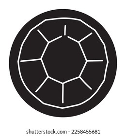 Sapphire color line icon. Precious stones. Pictogram for web page, mobile app, promo.