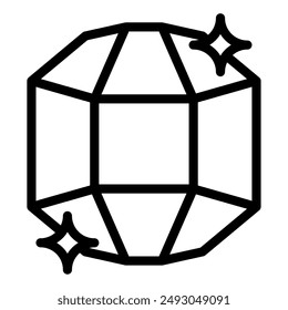 Sapphire Jewelry lifestyle icon illustration
