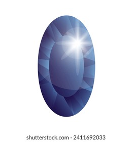 Sapphire line icon. Precious stones, jewelry, costume jewelry, valuables, wealth, treasures, bank, luxury. Vector icon for business and advertising