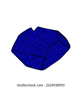 Saphirstein-blaue Flachgrafik