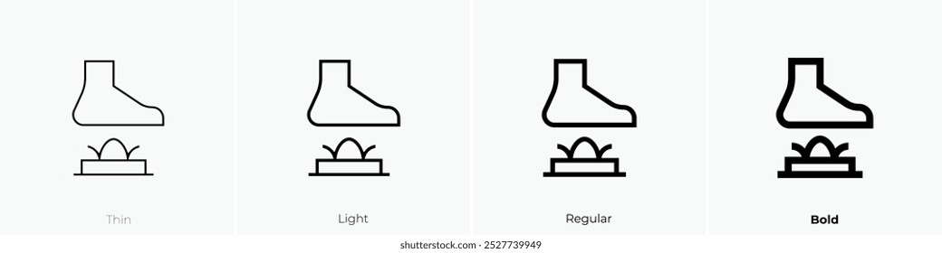 saptapadi icon. Thin, Light Regular And Bold style design isolated on white background