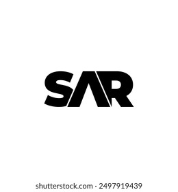SAR letter monogram typography logo