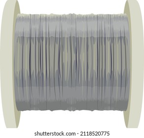 Saran wrap, illustration, vector on a white background.