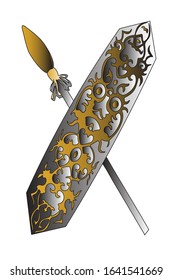 The Sarawak Armor Shields also called Perisai Sarawak or Terabai Iban was used for protection by the people of Borneo during early times.