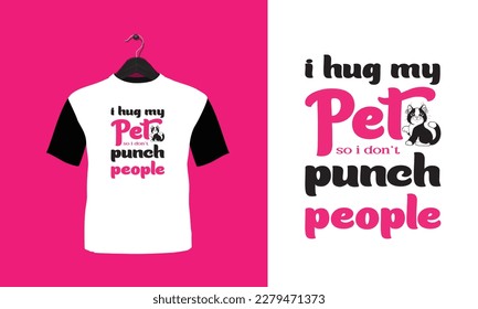 Sarcasm it's how hug -  - T Shirt Vector Design
