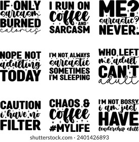 sarcasm ''svg'' design bundle and digital download