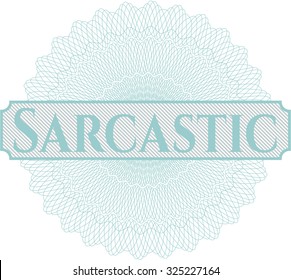 Sarcastic abstract rosette