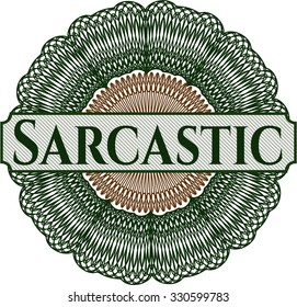 Sarcastic abstract rosette