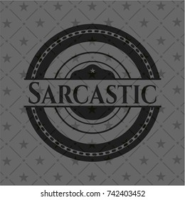 Sarcastic black badge