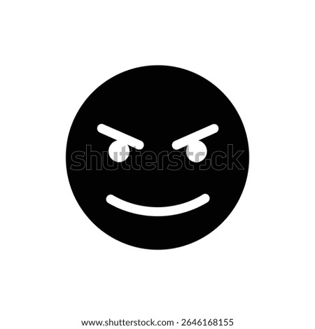 Sarcastic Face with Slanted Grin Showing Mocking Expression