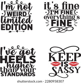 sarcastic Quotes svg Bundle. Quotes about sarcastic, sarcastic cut files Bundle