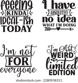 sarcastic Quotes svg Bundle. Quotes about sarcastic, sarcastic cut files Bundle