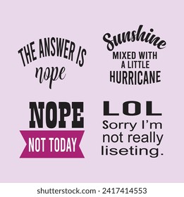 	
SARCASTIC QUOTE--Typography T-Shirt Design, EPS File format, size 2500x2500 pixel, Editable file, Printable graphic, 300 DPI (PPI), White background.
