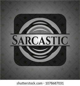  Sarcastic retro style black emblem