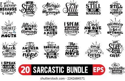 Sarcastic SVG Bundle, funny Sarcastic SVG Bundle